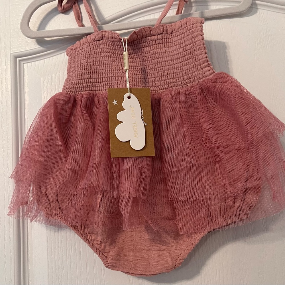 NWT Angel Dear Dusty Pink Tutu Bubble size 12-18 months - Picture 3 of 7